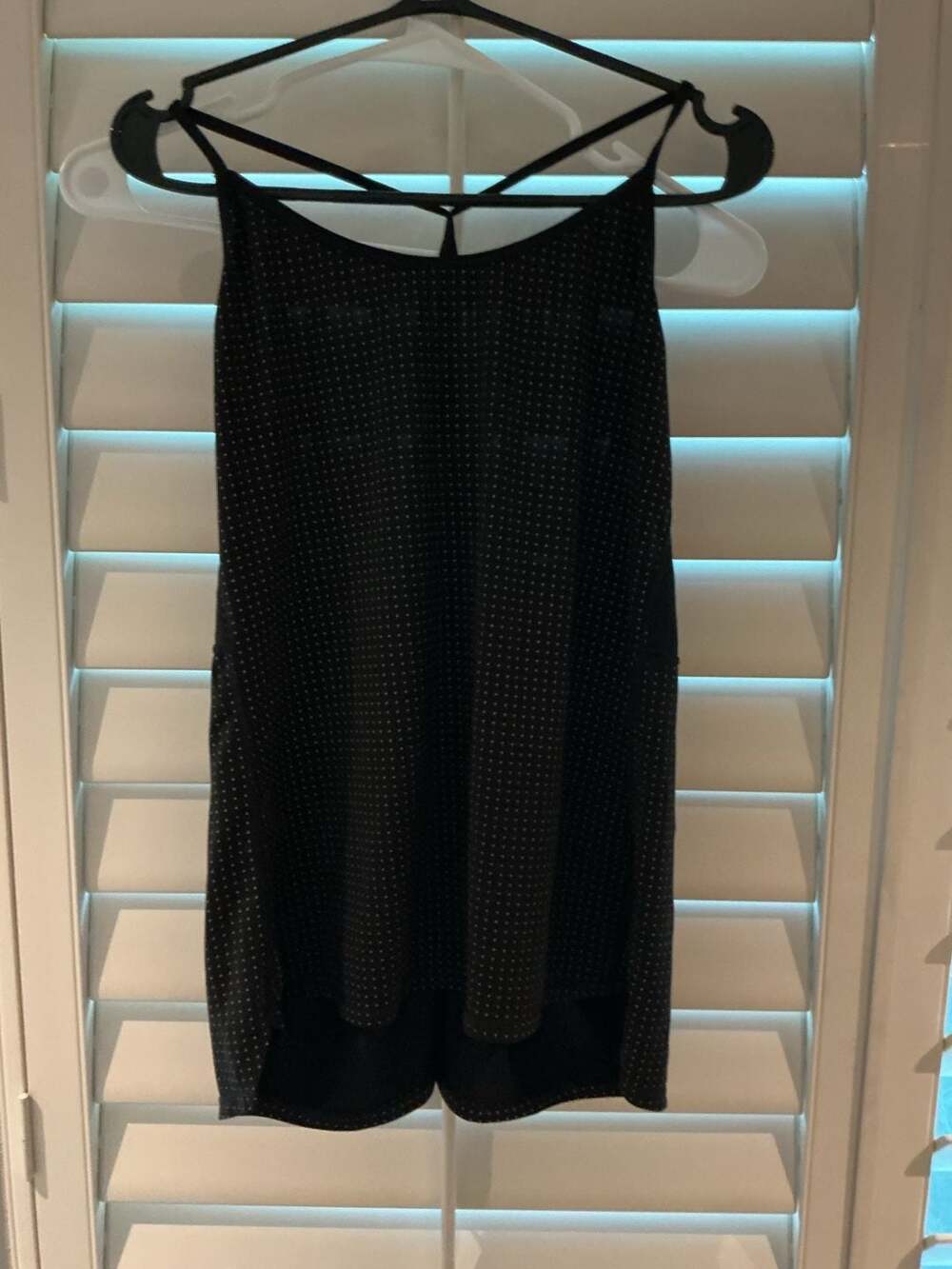 Korsa Athletic Tank Top Size L Black Perforated Strappy